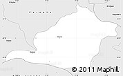 Silver Style Simple Map of Pencahue