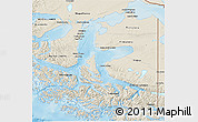 Shaded Relief 3D Map of TIERRA DEL FUEGO