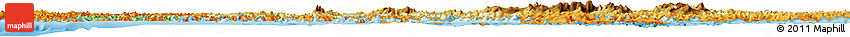 Physical Horizon Map of TIERRA DEL FUEGO, political shades outside