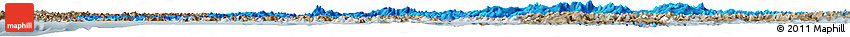 Political Horizon Map of TIERRA DEL FUEGO, semi-desaturated