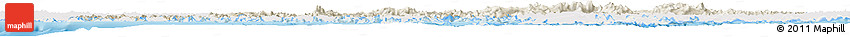 Shaded Relief Horizon Map of TIERRA DEL FUEGO, single color outside