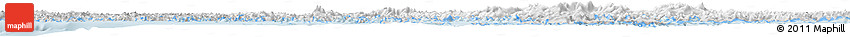 Silver Style Horizon Map of TIERRA DEL FUEGO