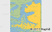 Savanna Style Simple Map of TIERRA DEL FUEGO