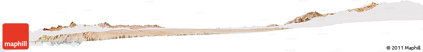 Satellite Horizon Map of TOCOPILLA, cropped outside