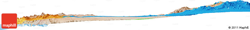 Satellite Horizon Map of TOCOPILLA, political outside