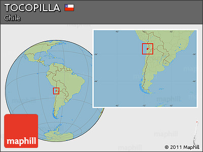 Savanna Style Location Map of TOCOPILLA, within the entire country