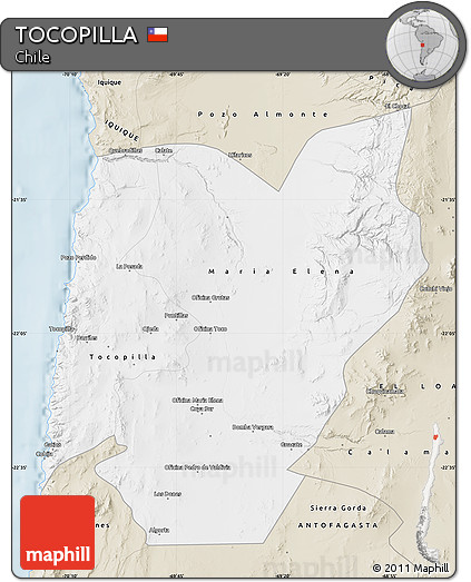 Classic Style Map of TOCOPILLA
