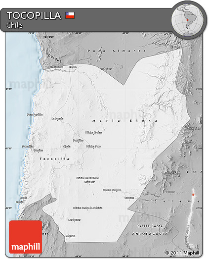Gray Map of TOCOPILLA