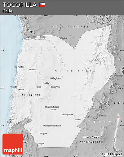Gray Map of TOCOPILLA
