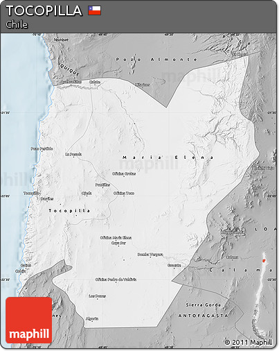 Gray Map of TOCOPILLA