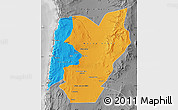 Political Map of TOCOPILLA, desaturated