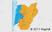 Political Map of TOCOPILLA, single color outside