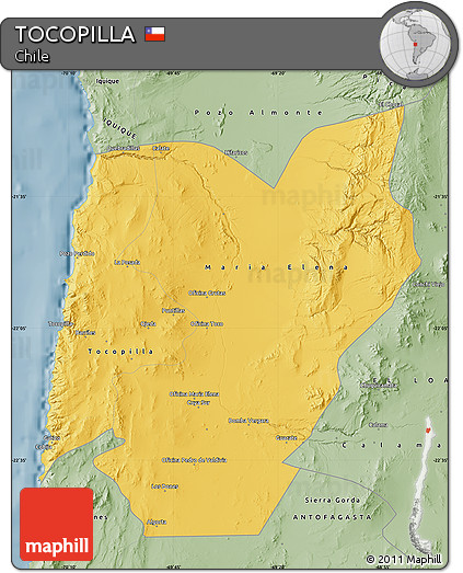 Savanna Style Map of TOCOPILLA
