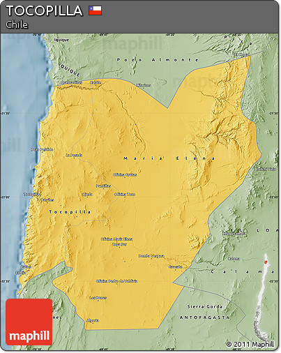 Savanna Style Map of TOCOPILLA