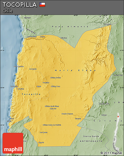 Savanna Style Map of TOCOPILLA