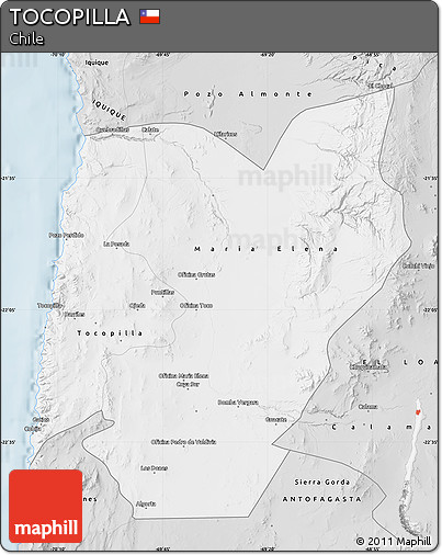 Silver Style Map of TOCOPILLA