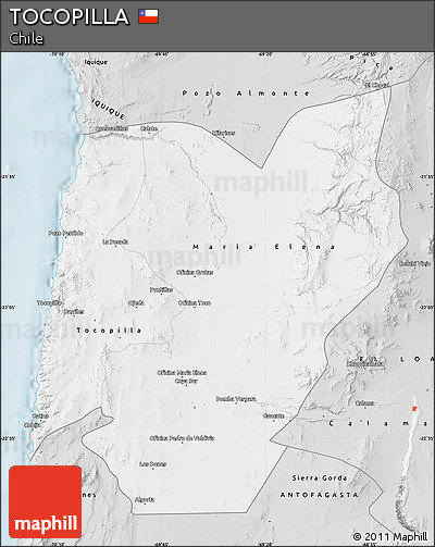Silver Style Map of TOCOPILLA