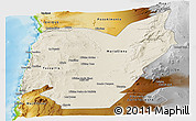 Shaded Relief Panoramic Map of TOCOPILLA, physical outside