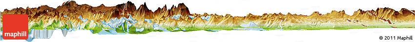Physical Horizon Map of Torres De Paine