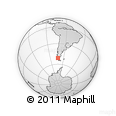 Outline Map of Torres De Paine