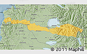 Savanna Style Map of Lago Ranco