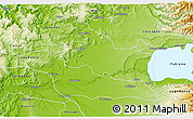 Physical 3D Map of Paillaco