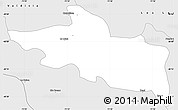 Silver Style Simple Map of Paillaco