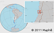 Gray Location Map of VALPARAISO