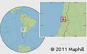 Savanna Style Location Map of VALPARAISO