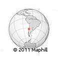 Outline Map of Valparaiso