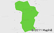 Political Simple Map of Changfeng, single color outside, borders and labels