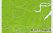 Physical Map of Fengyang
