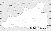 Silver Style Simple Map of Fengyang