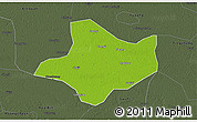 Physical 3D Map of Funan, darken, semi-desaturated