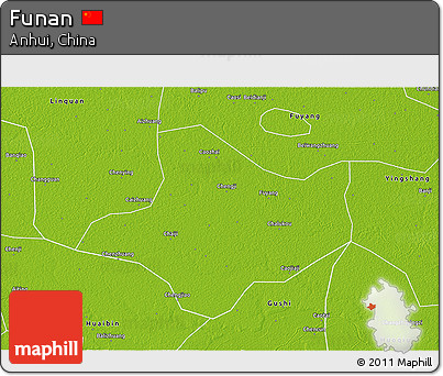 Physical 3D Map of Funan