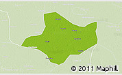 Physical 3D Map of Funan, lighten