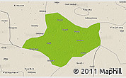 Physical 3D Map of Funan, shaded relief outside