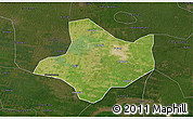 Satellite 3D Map of Funan, darken