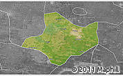 Satellite 3D Map of Funan, desaturated