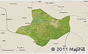 Satellite 3D Map of Funan, shaded relief outside