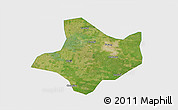 Satellite 3D Map of Funan, single color outside