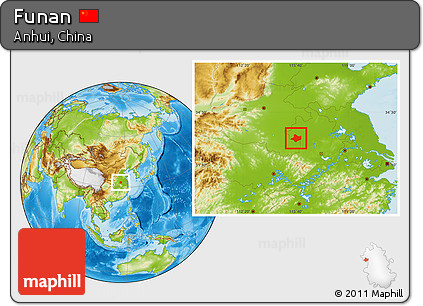 Physical Location Map of Funan