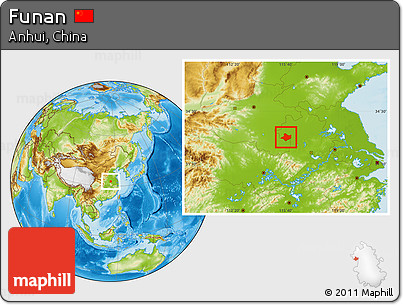 Physical Location Map of Funan