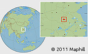 Savanna Style Location Map of Funan