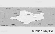 Gray Panoramic Map of Funan