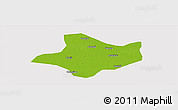 Physical Panoramic Map of Funan, cropped outside