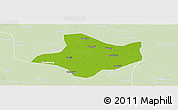 Physical Panoramic Map of Funan, lighten
