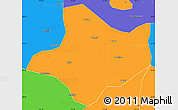 Political Simple Map of Funan