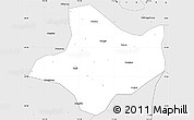 Silver Style Simple Map of Funan