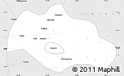 Silver Style Simple Map of Fuyang